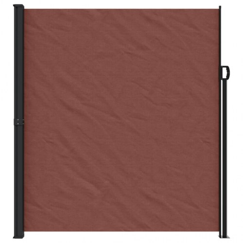 Sammenrullelig sidemarkise 220 × 600 cm - brun