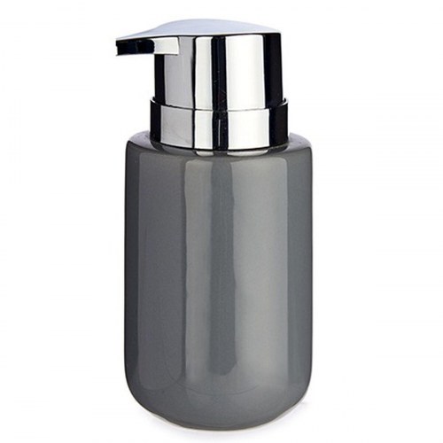 Berilo sæbedispenser - grå/ sølv, metal og keramik, 350 ml (6 stk.)