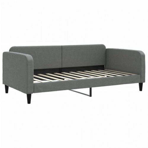 Daybed 100 x 200 cm i stof - mørkegrå sovesofa