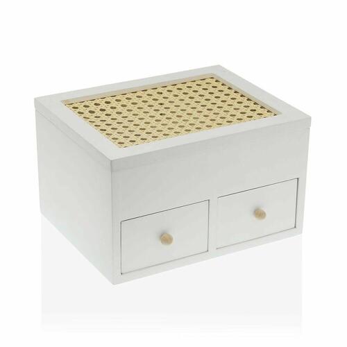 Smykkeskrin Versa Hvid (18 x 13,5 x 23 cm)