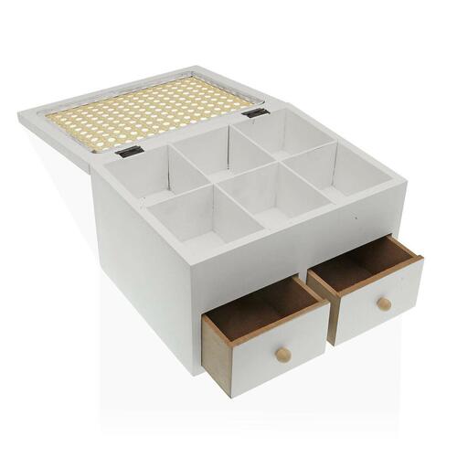Smykkeskrin Versa Hvid (18 x 13,5 x 23 cm)