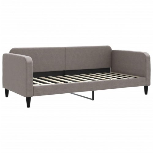 Daybed 90×200 cm i stof - gråbrun sovesofa til gæsteværelse og stue