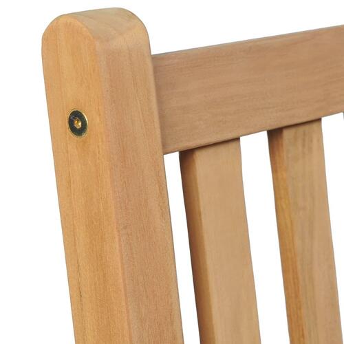 Havestole 2 stk. massivt teaktræ