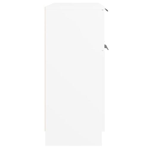 Skænk 60x30x70 cm konstrueret træ hvid