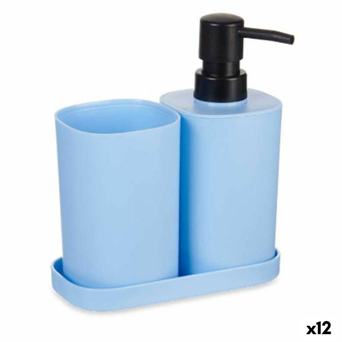 Conjunto Banho Blå Sort Polypropylen Enheder