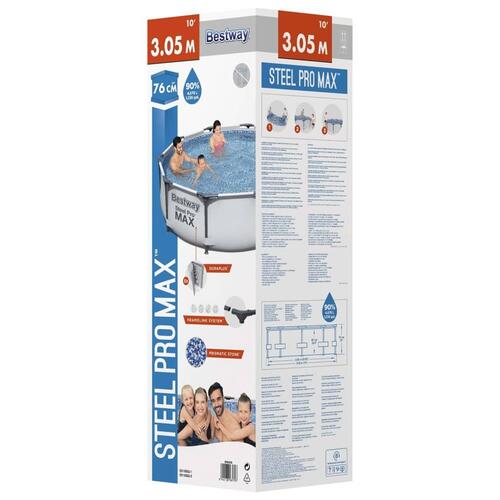 Bestway Steel Pro MAX swimmingpoolsæt 305x76 cm