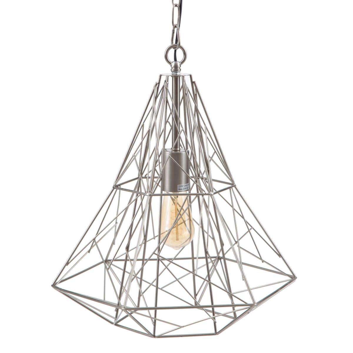 Loftslampe Metal Sølv 35 X 35 X 45 Cm