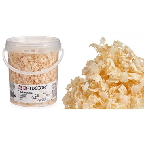 Dekorative spåner VIRUTA-NATURAL Natur 1,4 L (6 enheder)