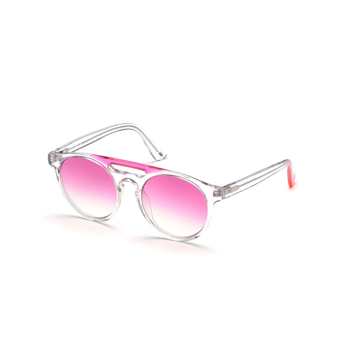 Web Eyewear WE0262-5127T solbriller til mænd - Ø 51 mm, gennemsigtig/rosa