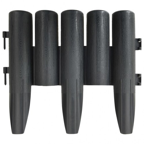 Plænekanter 36 stk. 10 m PP antracitgrå