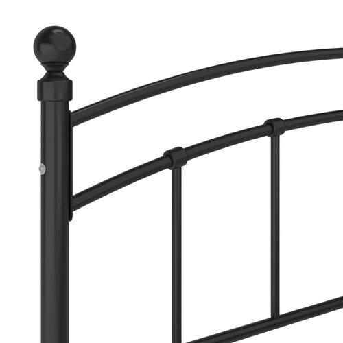 Sengestel 180x200 cm metal sort