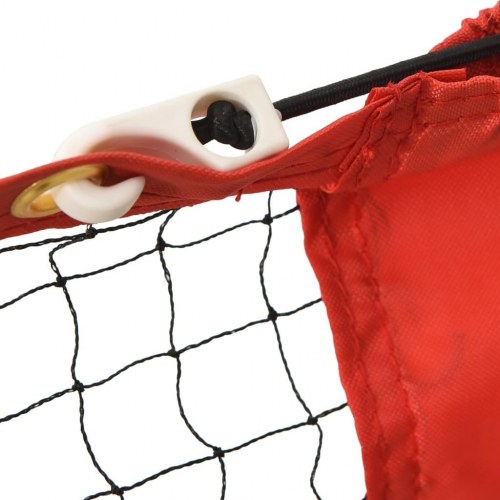 Tennisnet 500x100x87 cm polyester sort og rød