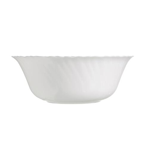 Salatskål Luminarc Feston Hvid Glas (25 cm) (6 enheder)