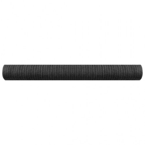 Afskærmningsnet 1,8 × 25 m - HDPE 75 g/m², antracitgrå
