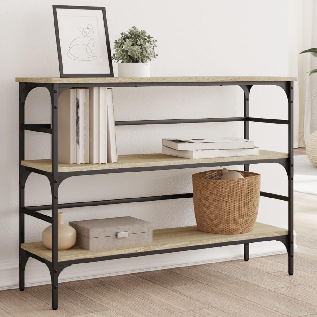 Konsolbord 100X32X75 Cm Konstrueret Træ - Sonoma-eg