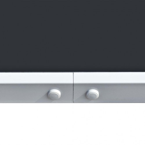 Havebord 150 x 90 x 74 cm sort stål