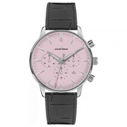 Jacques Lemans herreur 1-209F - pink skive, Ø 39 mm
