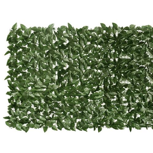 Altanafskærmning 400x100 cm mørkegrønne blade