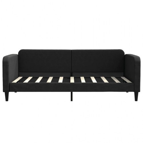 Daybed/sovesofa 90x190 cm i stof - sort