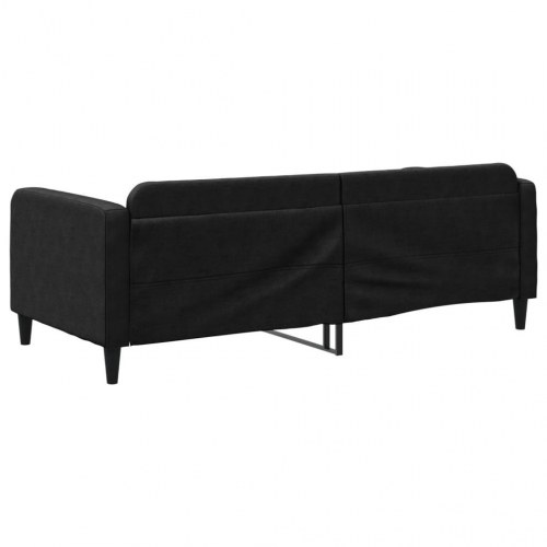 Daybed/sovesofa 90x190 cm i stof - sort
