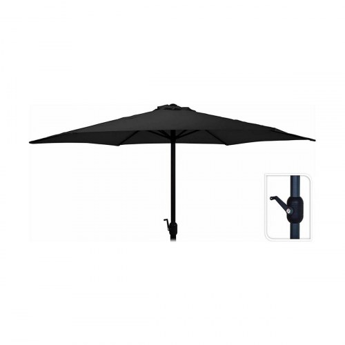 Ambiance parasol 300 cm - grå antracit med håndsving