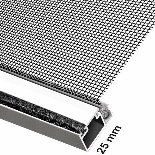 moskitonet Schellenberg Dør Glasfiber Aluminium Hvid (100 x 210 cm)