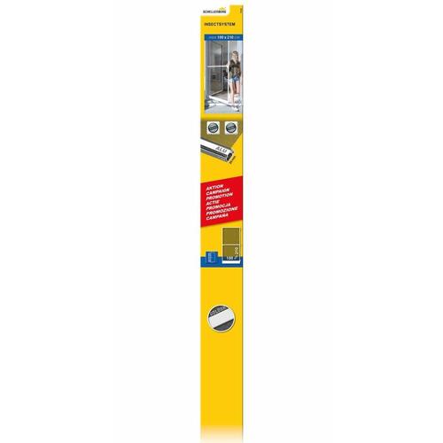 moskitonet Schellenberg Dør Glasfiber Aluminium Hvid (100 x 210 cm)