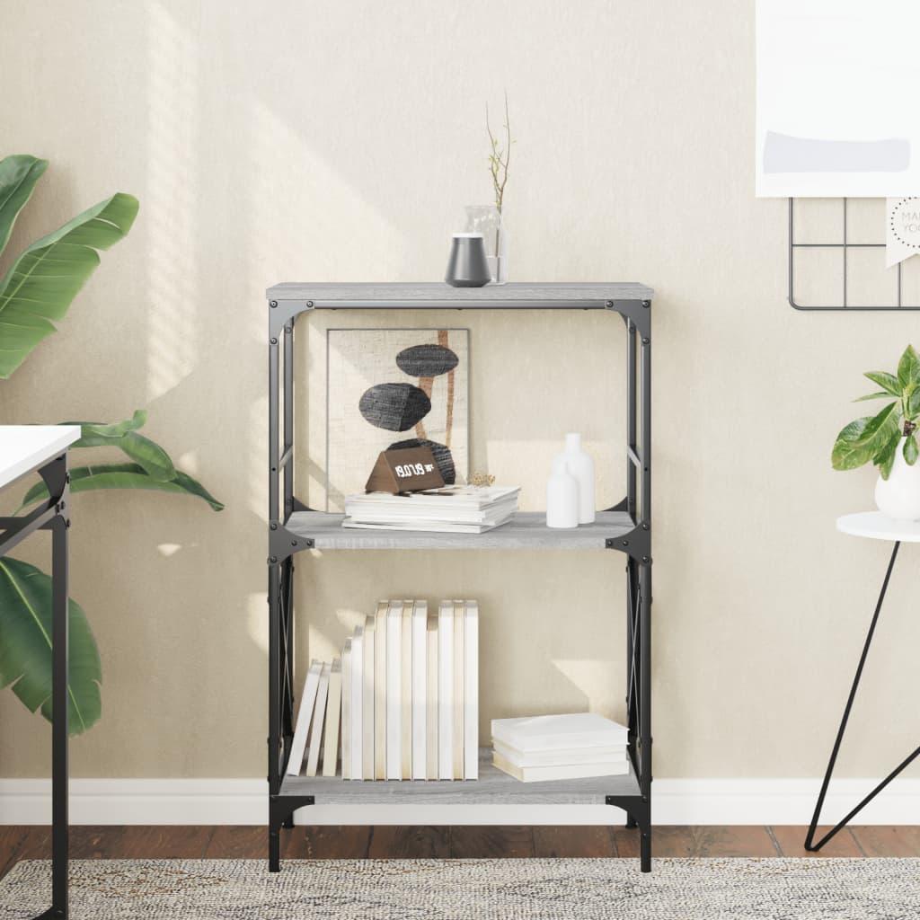 Bogreol 5 Hylder 59X35X Konstrueret Træ - Grå sonoma-eg / 90.5 cm