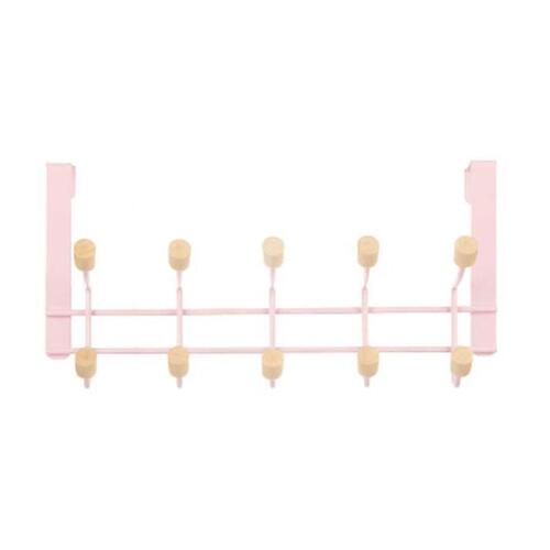 Knagerække til dør Pink Træ Metal 35 x 17 x 15 cm (6 enheder)