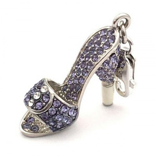 Glamour charm til kvinder GS1-19 - lilla, 4 cm, sterling sølv 925