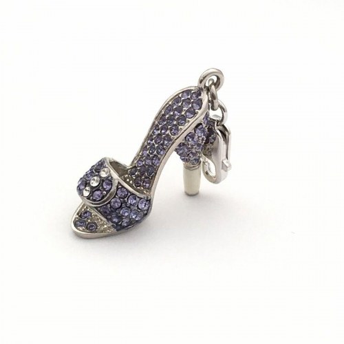 Glamour charm til kvinder GS1-19 - lilla, 4 cm, sterling sølv 925