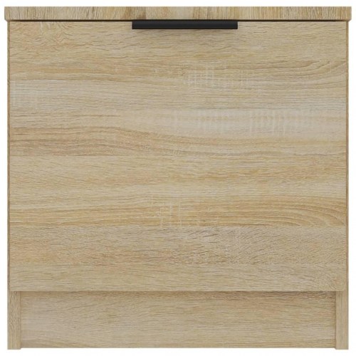 Sengeborde 2 stk. - 40×39×40 cm i sonoma-eg