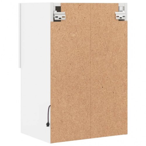 Tv-borde med LED-lys 2 stk. 40,5x30x60 cm hvid