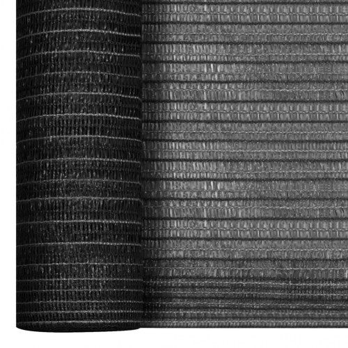 Afskærmningsnet 1,8 × 25 m - 150 g/m² HDPE, antracitgrå