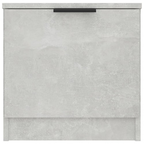 Sengeborde 2 stk. - 40×39×40 cm i betongrå, natborde med låge