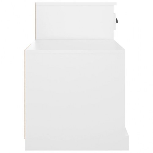 Skoskab 100x42x60 cm konstrueret træ hvid