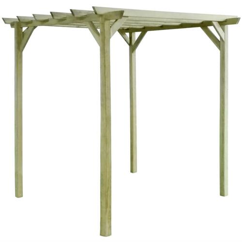 Have-pergola 2x2x2 m imprægneret fyrretræ