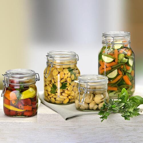 Mad Bevarelse Container Bormioli Rocco Fido Gennemsigtig Glas (75 cl) (6 enheder)