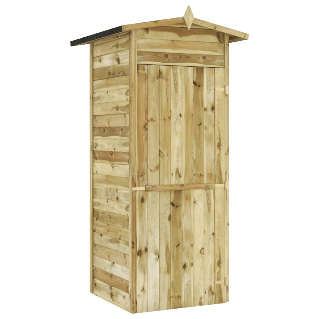 Opbevaringsskur til haven i imprægneret fyrretræ 100 x 100 x 210 cm