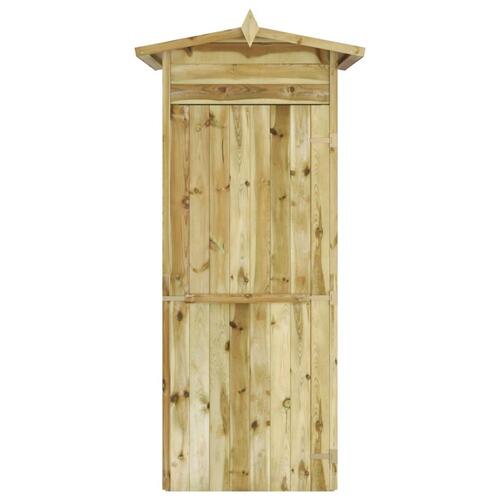 Opbevaringsskur til haven i imprægneret fyrretræ 100 x 100 x 210 cm