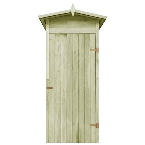 Opbevaringsskur til haven i imprægneret fyrretræ 100 x 100 x 210 cm
