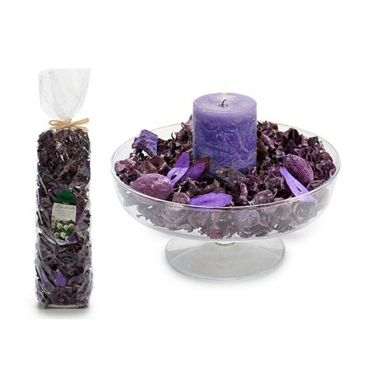 Dekorative blomster - lilla potpourri til skåldekoration