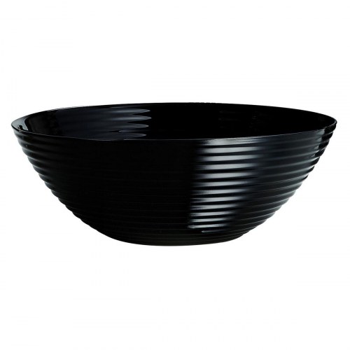 Luminarc Harena salatskål - sort glas Ø 27 cm (6 stk.)