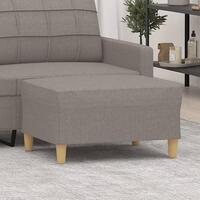 Fodskammel 70x55x41 cm stof gråbrun