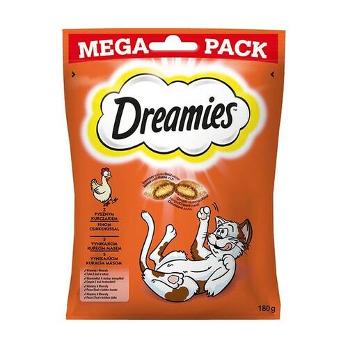 Snack for Cats Dreamies 180 g Slik Kylling 180 ml
