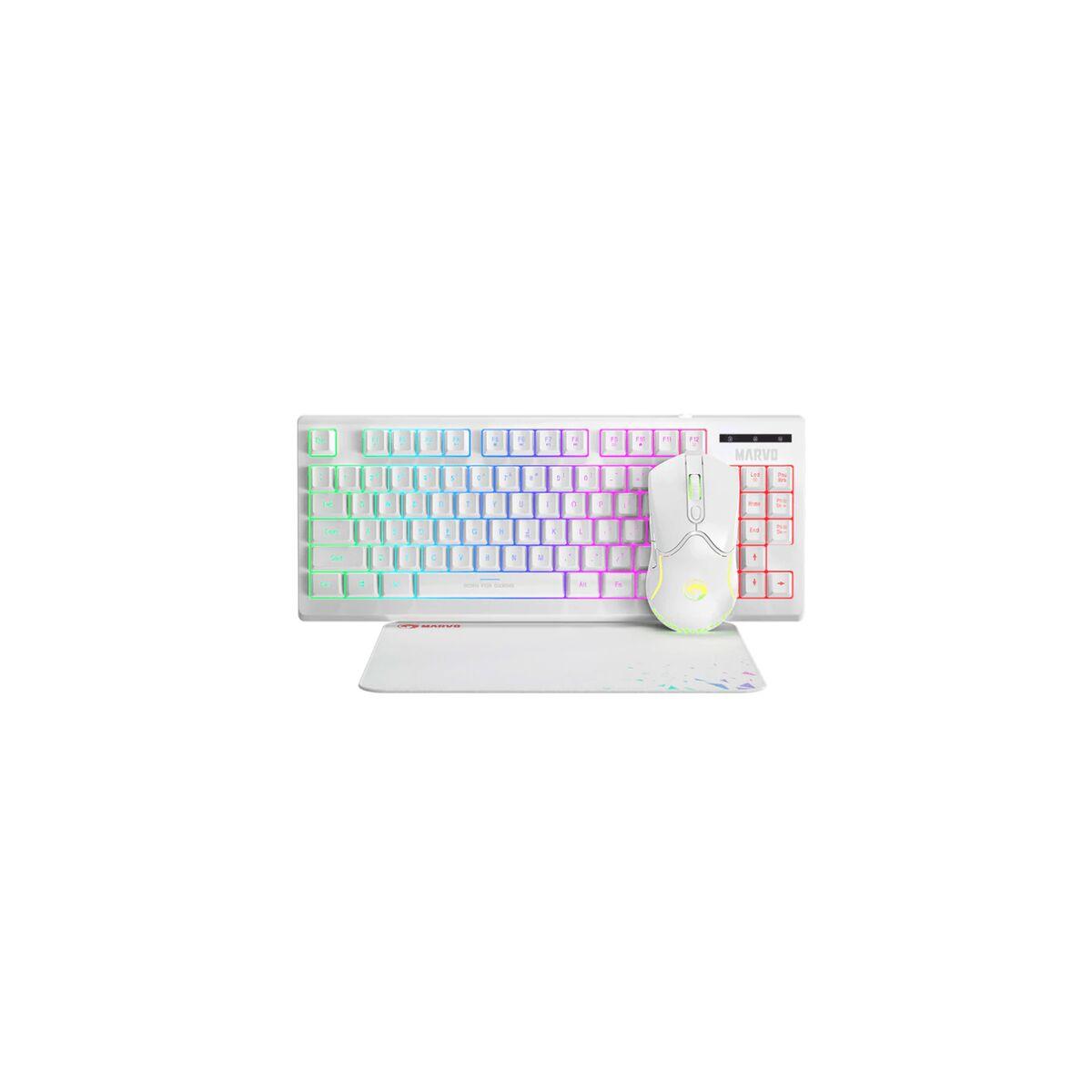 Mus Og Tastatur Marvo Cm310 Wh Sp