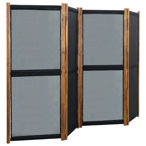 4-panels rumdeler 280x170 cm sort