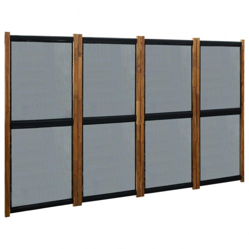 4-panels rumdeler 280x170 cm sort