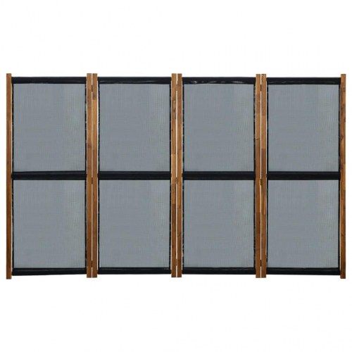 4-panels rumdeler 280x170 cm sort