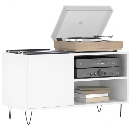 Vinylskab 85 x 38 x 48 cm - hvid